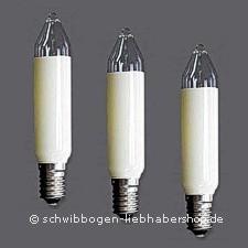 Großschaftkerzen, Länge 10,5cm, 15V/7W - Fassung E14