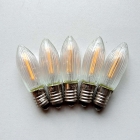 LED-Filament Riffelkerzen 23 Volt - Ersatzkerzen - warmweiß