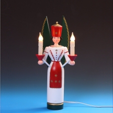 Lichterengel farbig, elektrisch beleuchtet  - 36 cm